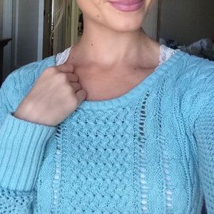 Target Aqua Knit Sweater